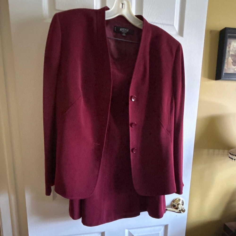 2pc suit with a-line skirt